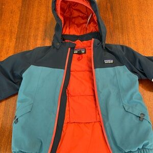 Patagonia Kids' Blue and Red Puffer Jacket